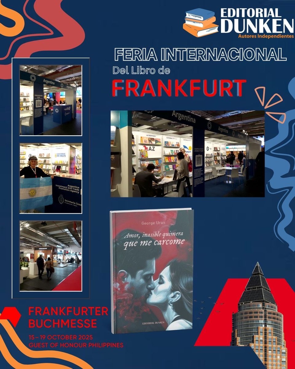 Georgeuran's tweet photo. 🌹✨ Gracias infinitas a quienes acompañaron esta quimera.
“Amor, inasible quimera que me carcome…” brilló en #Frankfurt2025.
Los libros viajan, las emociones no tienen fronteras. 🇦🇷📖🇩🇪 https://t.co/GmiEv2grc3