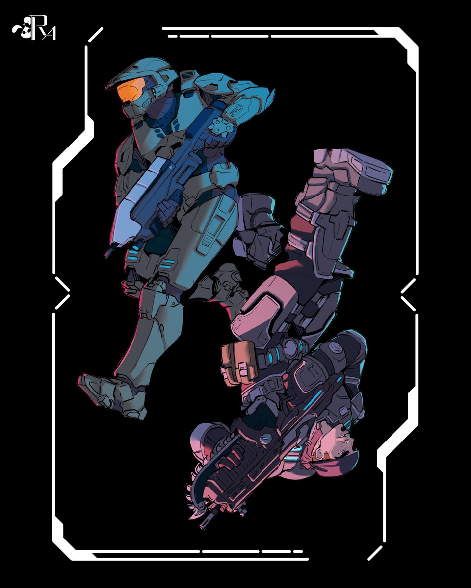 Reachm_Art's tweet photo. @H1COX @Iklungs @HaloMexico @GearsLATAM @Halo @Gears_Mexico @XboxMexico Colección "Delta blue" - Masterchief x Marcus 

 #Halo  #GearsOfWar #GearsOfWarReloaded #HaloSpotlight #Fanarts https://t.co/NfSB1DivLn