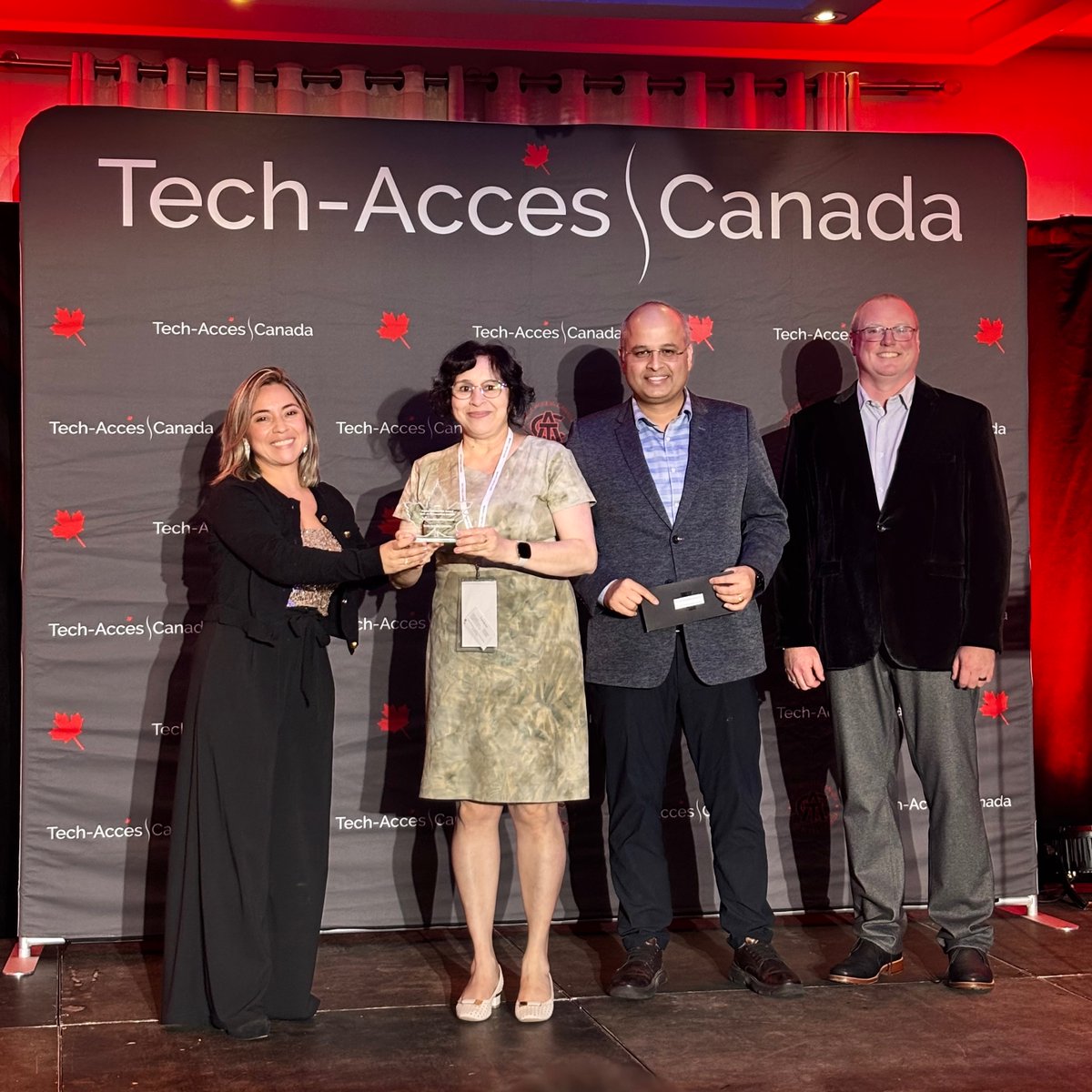 TechAccessCDA's tweet image. Congratulations to WIMTACH for winning the Social Innovation Award, sponsored by Ottawa Education Group! #TACINNOVATE2025 @CentWIMTACH @CentennialEDU
Félicitations à WIMTACH pour avoir gagné le Prix de l&apos;innovation sociale, sponsorisé par Ottawa Education Group ! #CATINNOVE2025