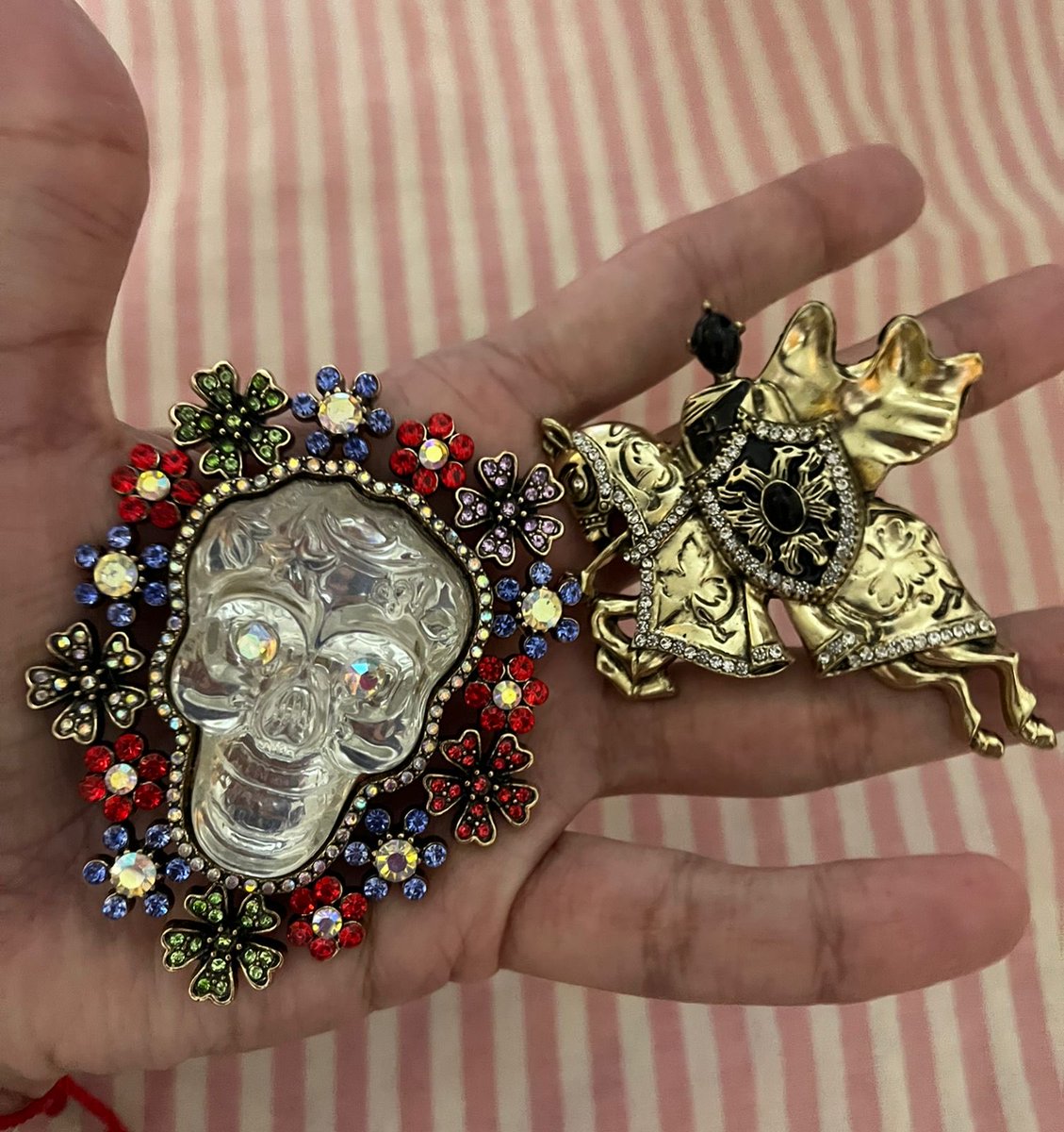Olha que coisa mais linda esses broches que eu comprei hoje 😱🥰🤌🏼🤌🏼