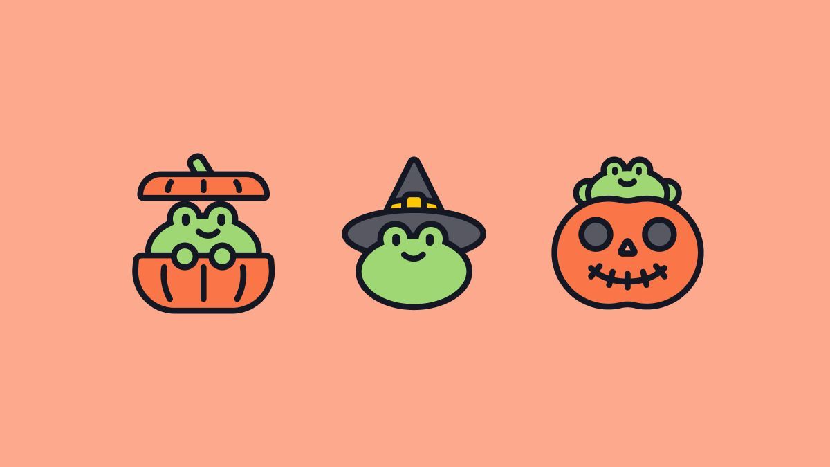 Halloween Frog wishes a happy early Halloween weekend to all who observe. 🥹 🎃

Icons by Pcymku: buff.ly/XsvVAAA