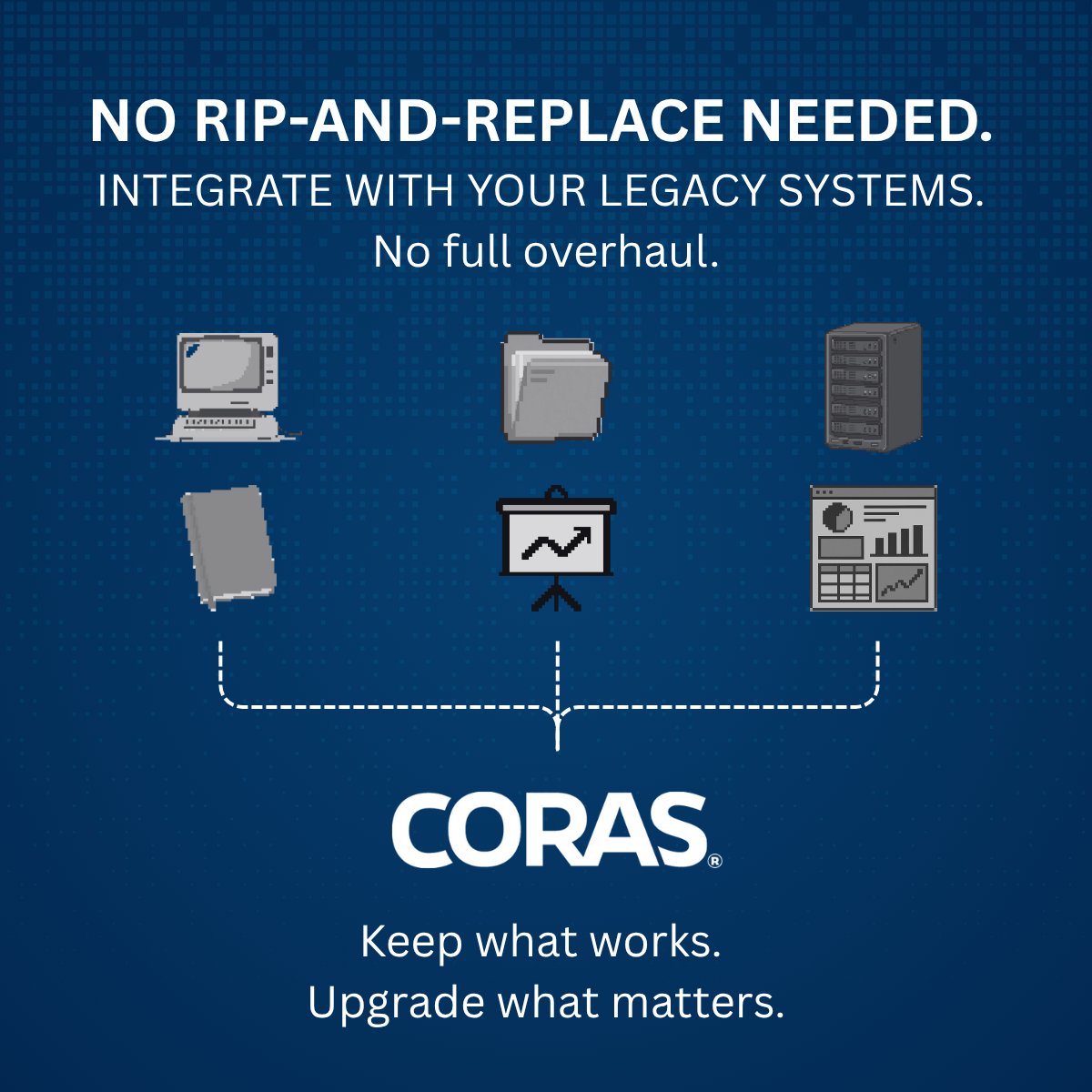 thinkcoras's tweet image. Legacy tools still in place? Good.
CORAS plugs into what you already use—no rip-and-replace required.
Real-time insights. Faster decisions. Zero disruption.
Learn more: coras.ai

#DecisionIntelligence #DefenseTech #AIforDefense #DoD #MissionReadiness