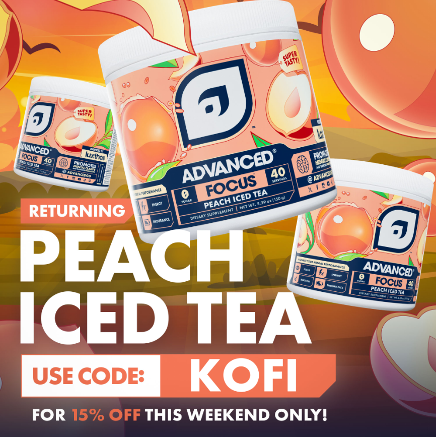 kofidereVT's tweet photo. PEACH ICED TEA IS BACK 🍑🍵

@ADVANCEDgg has brought back Peach Iced Tea! This one's been sold out for a while so I'm so glad I can finally restock! ✨

bonus: my code KOFI gives 15% off all weekend instead of the usual 10%!

> https://t.co/RPSomgWtyG <

#AdvancedGGPartner https://t.co/9He3kXDhOf