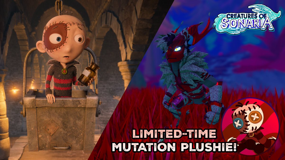 🐉Creatures of Sonaria x <a href="/StitchHeadMovie/">Stitch Head</a> 🎬

Step into the world of Stitch Head! Complete three limited-time missions based on the animated film to earn the exclusive Stitch Head Plushie. Then equip the plushie to unlock a one-of-a-kind “Stitch” mutation, available only during