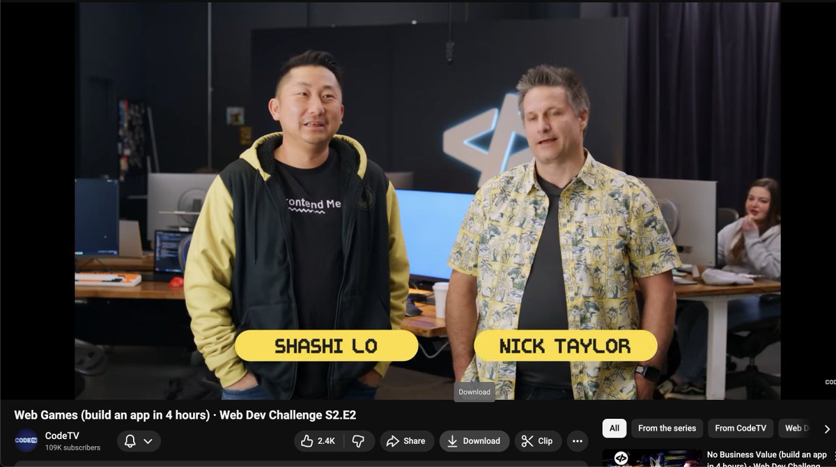 TheAvgCoder's tweet image. As soon as the video started I was like wait isn't that @shashiwhocodes 😂 the haircut gave it away immediately!