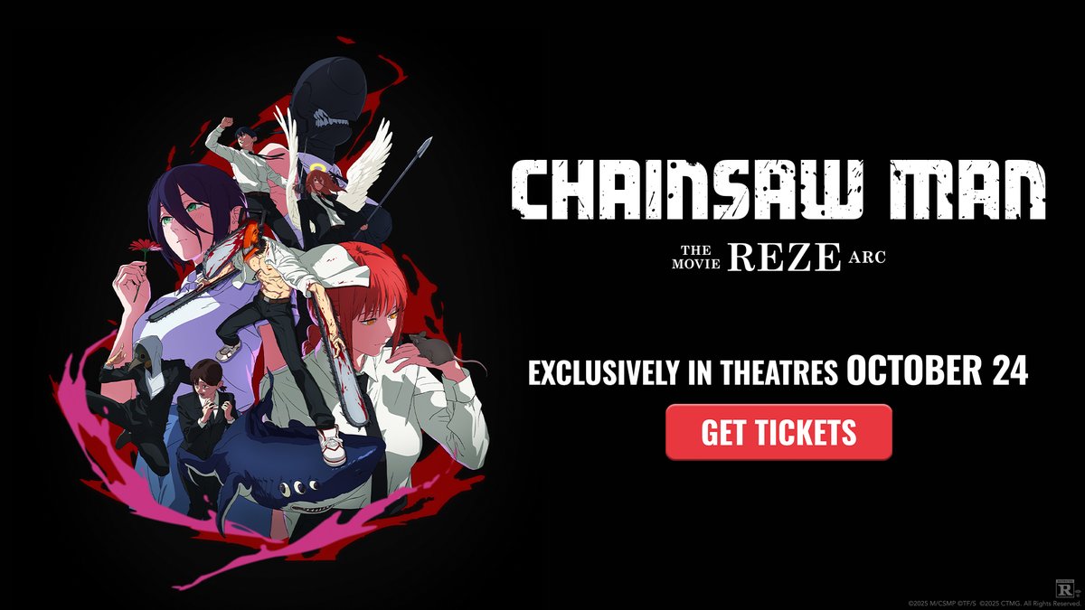 Chainsaw Man - The Movie: Reze Arc is now in theatres in D-BOX! 🔥
With D-BOX, chaos comes to life. 💥
hubs.la/Q03PztYl0
//
Chainsaw Man - The Movie: Reze Arc est maintenant au cinéma en D-BOX! 🔥
Avec D-BOX, le chaos prend vie. 💥
hubs.la/Q03PzDLp0