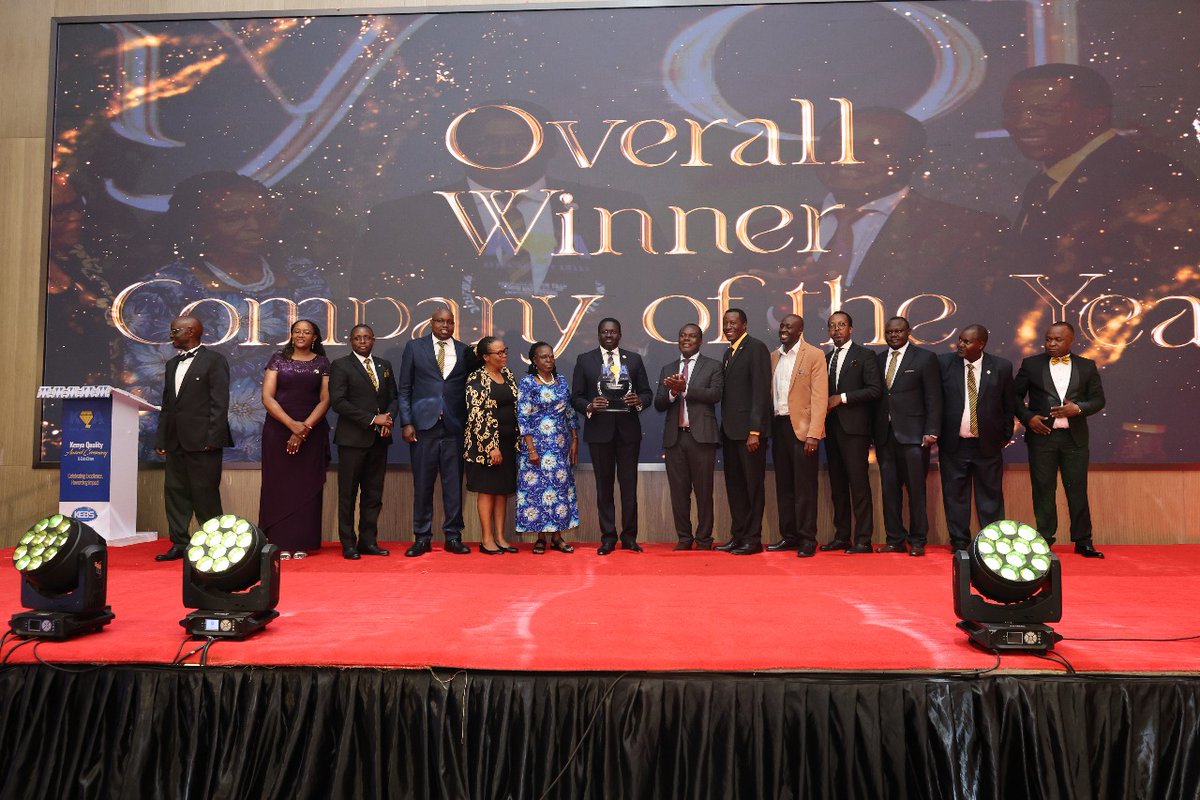 KEBS_ke's tweet photo. What a night of pride and purpose! 🌟
The Kenya Quality Awards (KQA) 2025 winners have proven that excellence isn’t just a goal — it’s a way of life.
Your unwavering dedication, innovation, and integrity are lighting the path toward a culture of quality that will define Kenya’s future.
👏🏽 Congratulations to the changemakers shaping a brighter, better, and bolder Kenya! ^FMA
#KQA2025 #QualityForGrowth #ExcellenceInAction