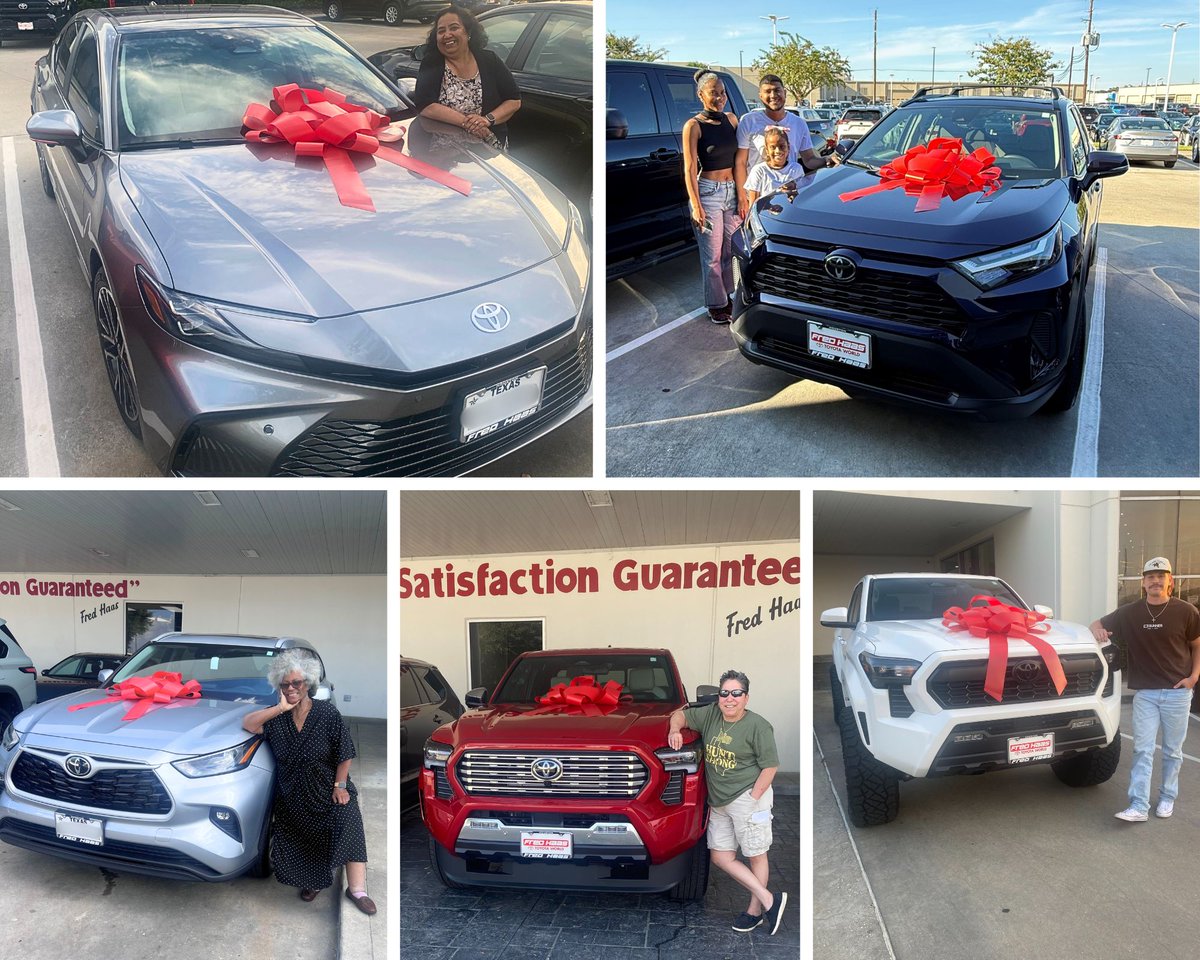 fredhaastoyota's tweet image. Keeping those fall smiles rolling! 🍂🚘 Huge thanks to these #happycustomers for choosing us. Congrats! 🎉 Anuradha V, Carter B, Gail P, Hortencia D, Jeffrey C, Kenneth M, Ryan F, Sandra S, Sebastian C C, and Zion K. #Houston #SpringTX
