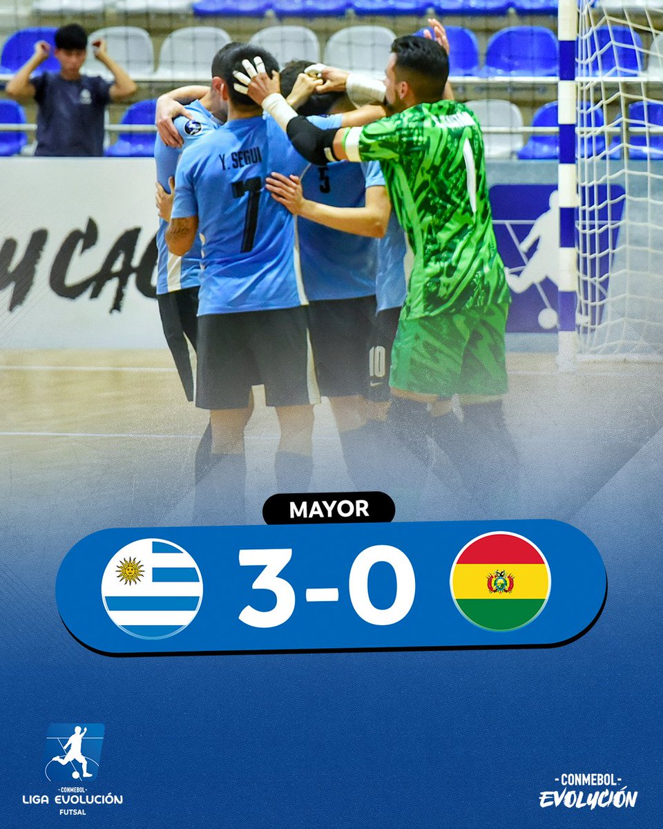 ¡Triunfo de <a href="/AUFfutbolsala/">AUF Fútbol Sala</a> en categoría Mayor! 👏🇺🇾

CONMEBOL #LigaEvoluciónFS Zona Sur