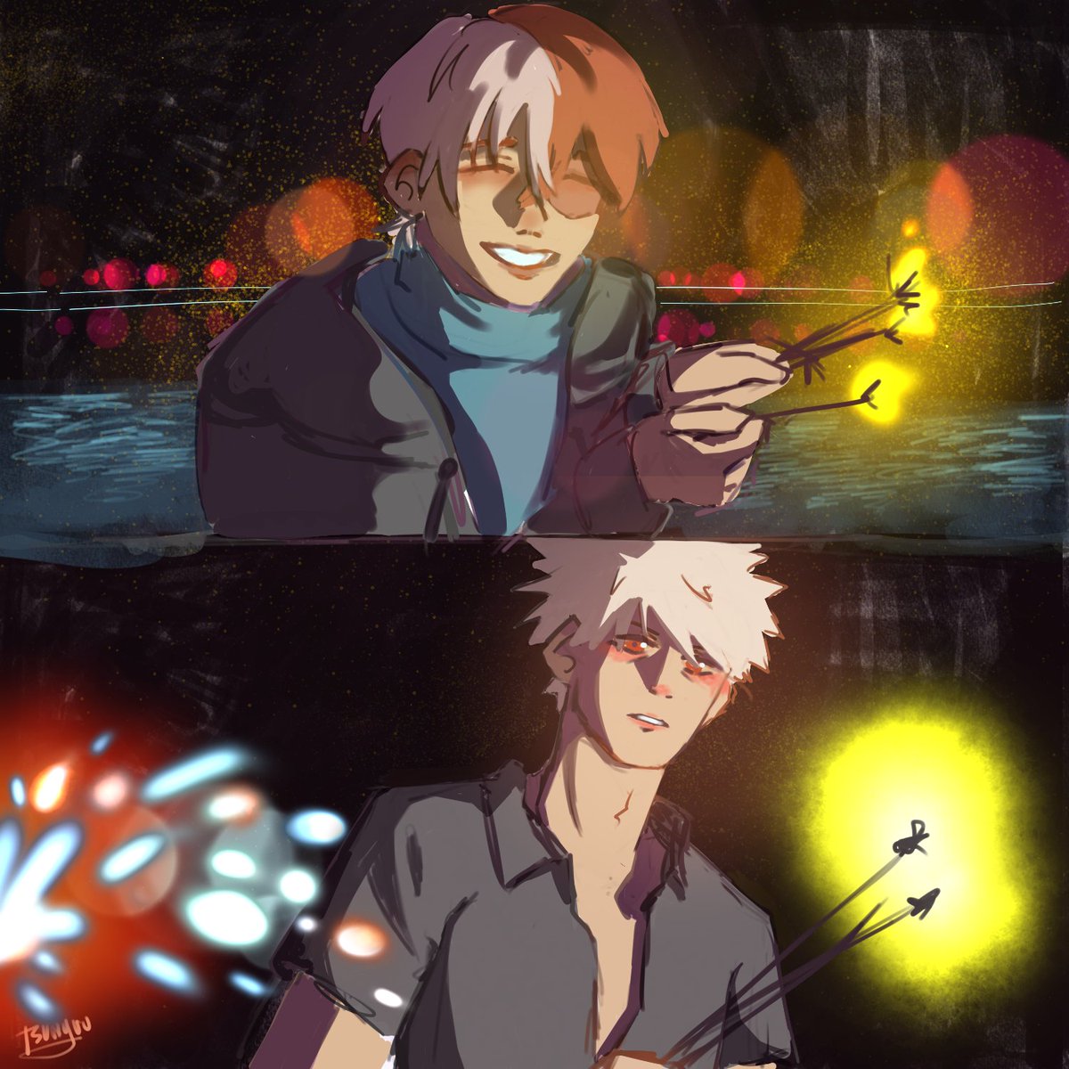 chaotic_liver's tweet image. 🍰💥

and when katsuki saw shouto&apos;s smile, the world stopped

#todobaku #tdbk #MHA #BNHA