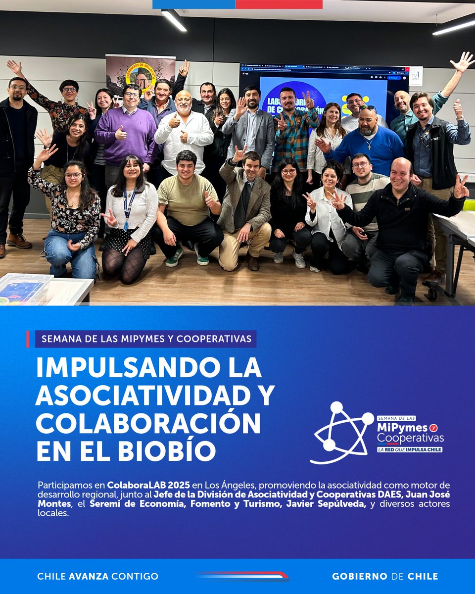 🤝 ¡𝗖𝗼𝗻𝘀𝘁𝗿𝘂𝘆𝗲𝗻𝗱𝗼 𝗷𝘂𝗻𝘁𝗼𝘀 𝗲𝗹 𝗳𝘂𝘁𝘂𝗿𝗼 𝗰𝗼𝗹𝗮𝗯𝗼𝗿𝗮𝘁𝗶𝘃𝗼 𝗱𝗲𝗹 𝗕𝗶𝗼𝗯í𝗼!Participamos en el Laboratorio de Colaboración 𝗖𝗼𝗹𝗮𝗯𝗼𝗿𝗮𝗟𝗮𝗯 𝟮𝟬𝟮𝟱, un espacio clave para fortalecer la asociatividad y la economía social en nuestra región.⁣