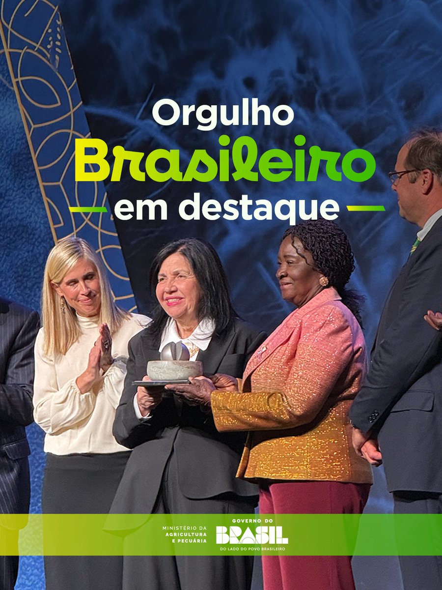 Orgulho do Brasil 🇧🇷

Parabéns Mariângela Hungria, laureada com o World Food Prize, o "Nobel da Agricultura", em um feito histórico!