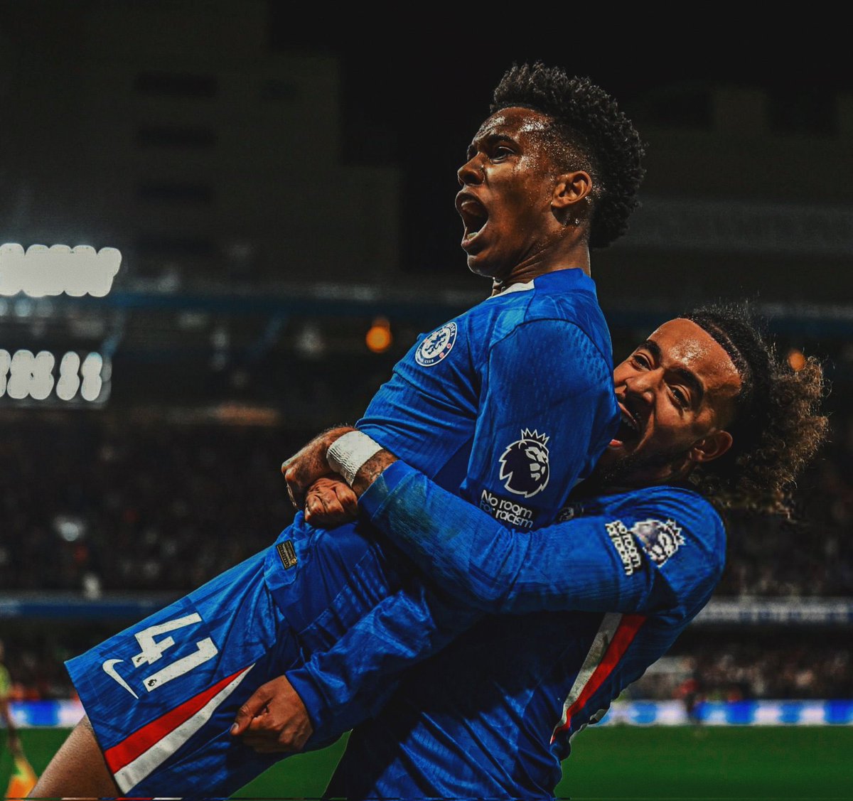 Meet Willian Estevao, the youngest Chelsea player to be lifted by Gusto, after scoring a winning goal against Liverpool at Stamford Bridge.