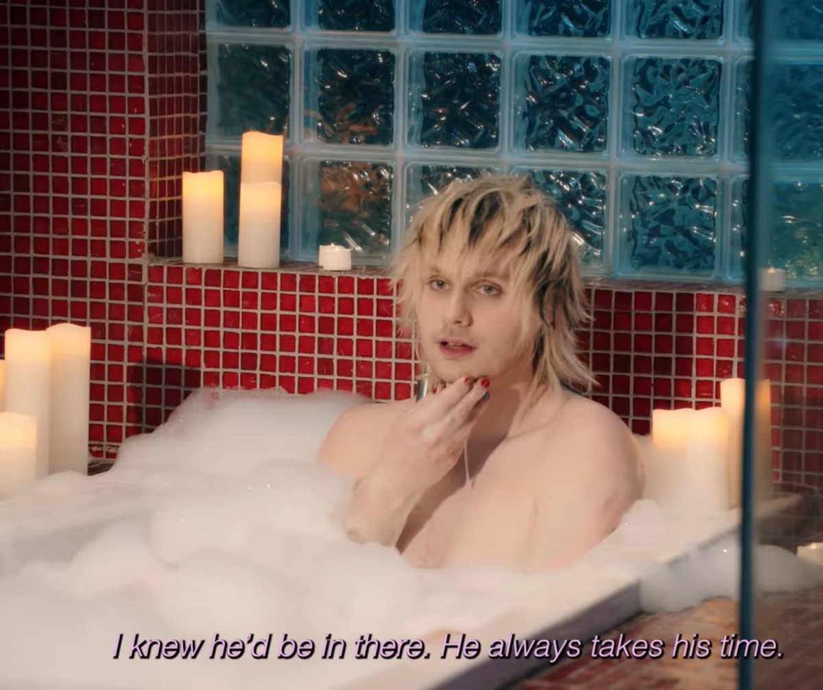 topic is michael clifford in a bath tub