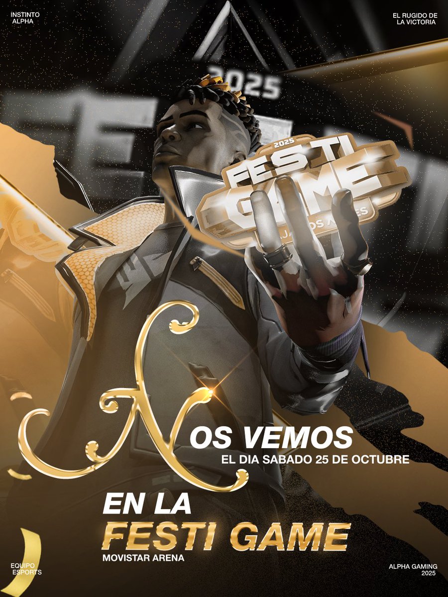 NOS VEMOS EN FESTIGAME 2025 🇨🇱

Este sábado aterrizamos en <a href="/festigame/">FestiGame</a> para disfrutar de un día lleno de sorpresas👌🫣

Movistar Arena allá vamos!!

#UnleashThePanther #GoldenFury