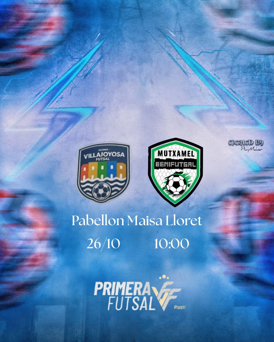 PARTIDO BENIFUTSAL B
⚽ Este domingo a las 10:00 de la mañana tenemos una cita importante en el Pabellón Maisa Lloret. Nuestro filial se enfrenta al Alonis Villajoyosa, uno de los aspirantes al ascenso.
Sabemos que será un duelo exigente, pero también la oportunidad para demostra