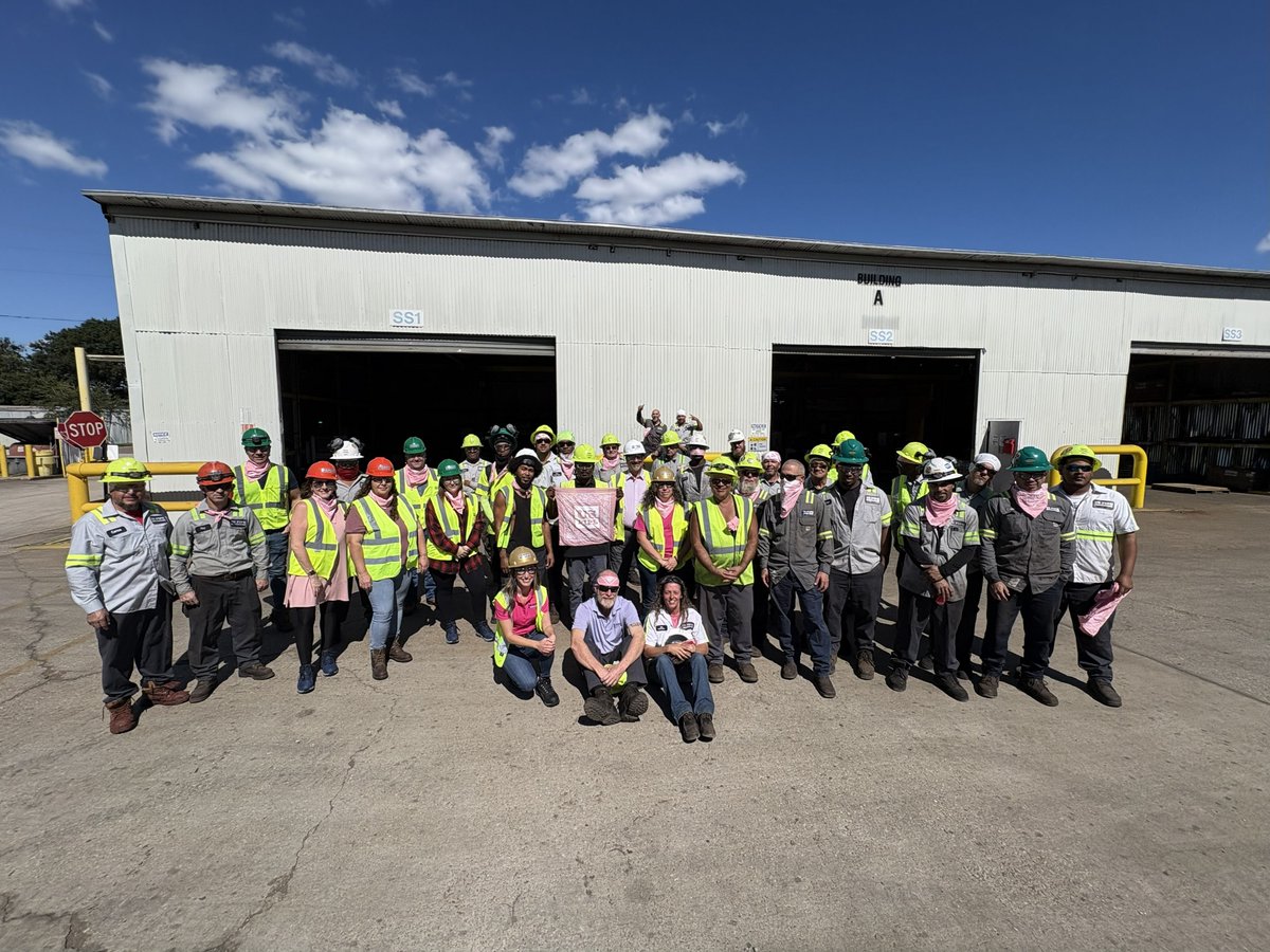USPipe1899's tweet image. It’s a Pink Out at U.S. Pipe! 💗
We’re proud to pipe up and show our support for Breast Cancer Awareness today! #uspipe #ductileiron