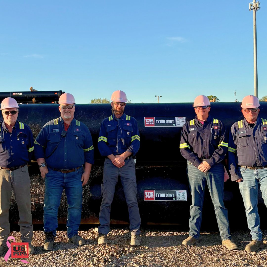 USPipe1899's tweet image. It’s a Pink Out at U.S. Pipe! 💗
We’re proud to pipe up and show our support for Breast Cancer Awareness today! #uspipe #ductileiron