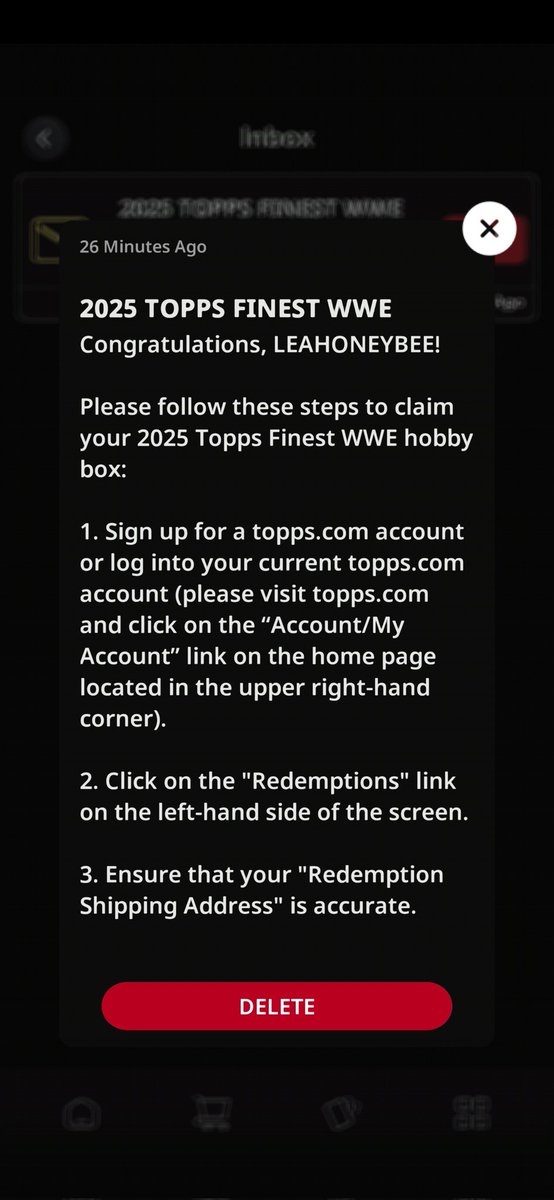potternerd94's tweet photo. Finding out youve won a @Topps @ToppsDigital hobby box for wwe and then finding out youre not able to get it because you don't live in the US is the most exciting and heartbreaking 30 minutes of 2025 so far 😭😭 @Topps_UK https://t.co/ygfXdOO1g9