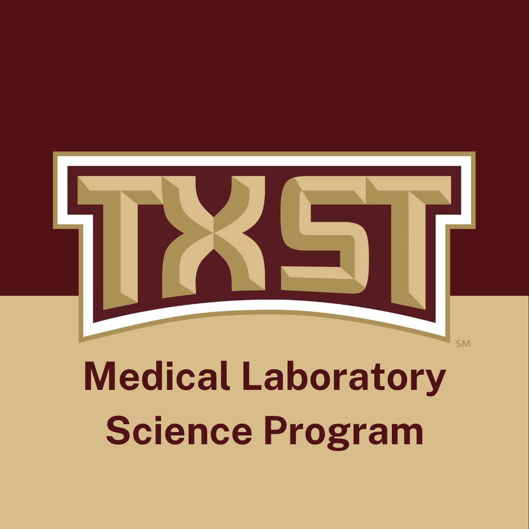 TXST_MLS's tweet photo. credential at a rate approaching 100%! Join us on Saturday, October 25, 2025, in the @txst University - LBJ Student Center to learn more about our Texas State University-Medical Laboratory Science Program major! #TXST #txst30 #letsgo #BobcatFamily #bobcatday 2/2 https://t.co/7uPge0Wqux