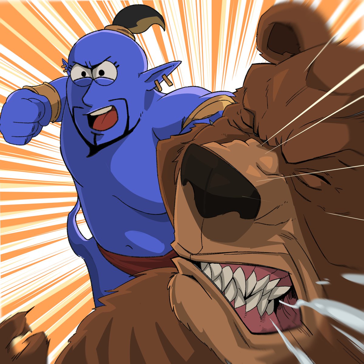 genithegenie's tweet image. Geni coming for all the bears today. No mercy. 👊🐻

 $GENI