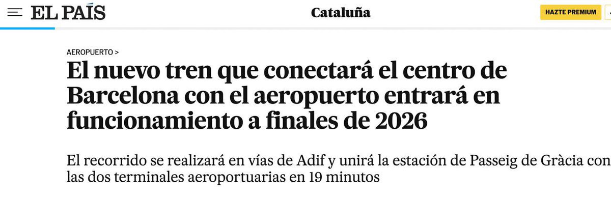 JordiGraupera's tweet photo. Jo ja sé que aquestes coses només ens importen als que mirem el país des de les seves virtuts, perquè els partits estan amb les seves ficcions, però és que FGC en la conexió nova al Prat ja no farà servir ni vies pròpies sinó les d'Adif.

Anys construint prestigi per malgastar-lo en cinc minuts total per portar turistes amunt i avall i a sobre PAGANT un cànon a Adif per fer-les servir. ADIF: una companyia tan castastròfica, que ens ha robat tanta vida i tanta economia que compta com a terrorisme d'estat.

El retrocés de l'autonomia es generalitzat i en tots els àmbits. Erc i Junts pactant amb Psoe, i el Psc fent la guerra amb AC perquè només pensem rn els musulmans. 

Hem de fer fora els @socialistes_cat de tot arreu, començant prls ajuntaments. I hem de refer la política nacional sense idioteses ni pors. 

Veniu a militar a https://t.co/ke2GH45Btn i fem la feina de debò.