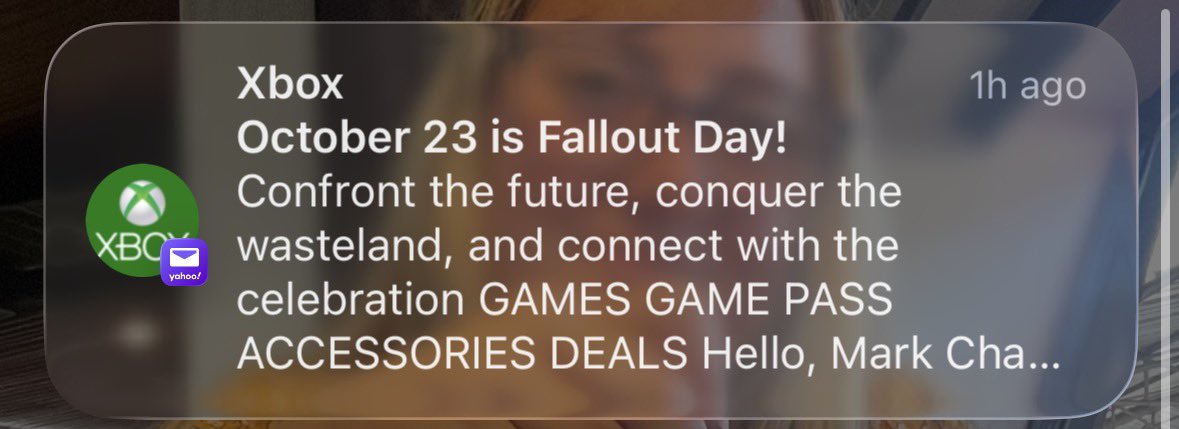 Yeah cool thanks for letting me know a day after