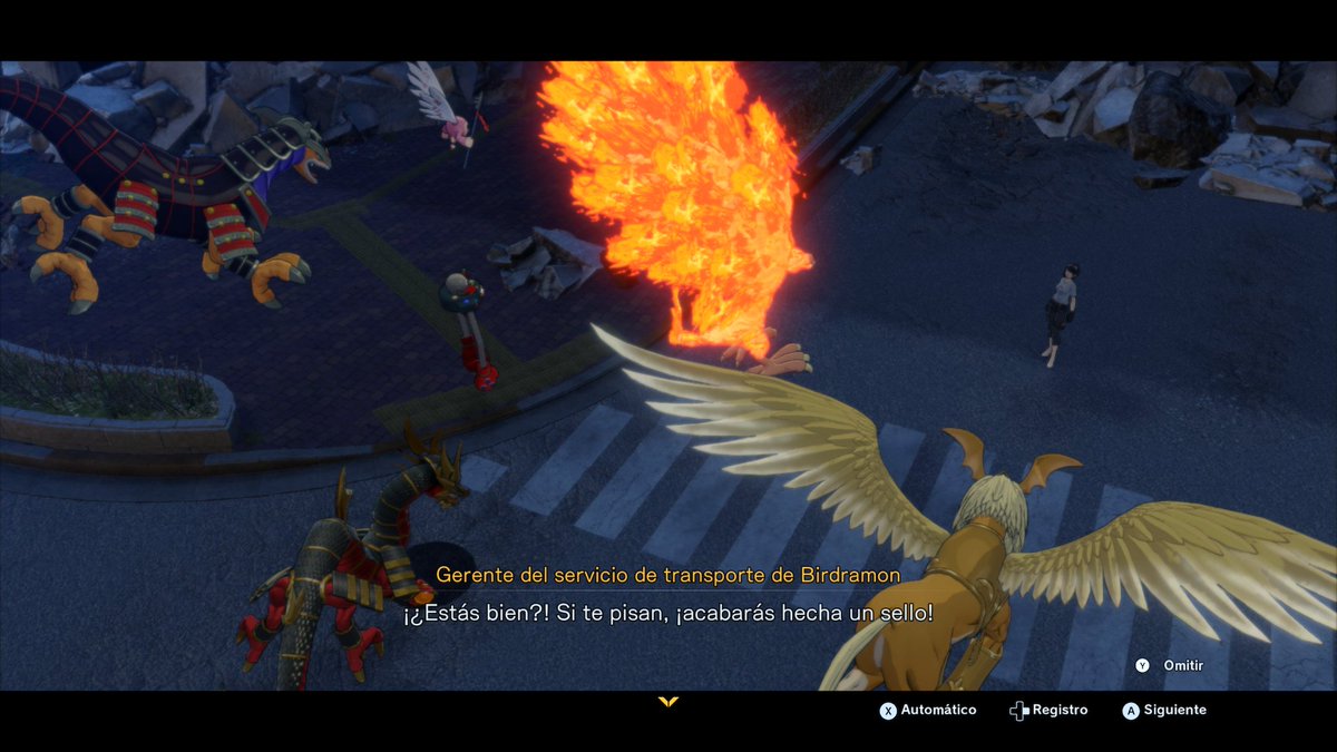 SVariocolor's tweet image. Hay Digimon que imponen bastante cuando los ves en su tamaño original. Gracias Birdramon por resaltar lo evidente ¡Sácame de aquí! 💀☠️ #DigimonStoryTimeStranger