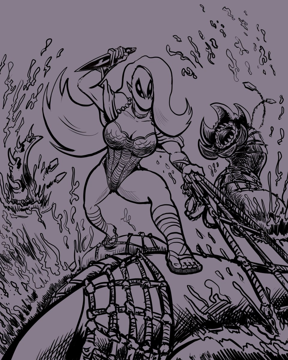 SpeedslideArts's tweet image. 304 - Mars Needs Mai Thais

Swipe for WIPS!

#monster #characterdesign #digitalart #dailyart #warrior #pinup #pinupart #alien #aliengirl #hulaween #paintedbackground #humanartist #humanartists