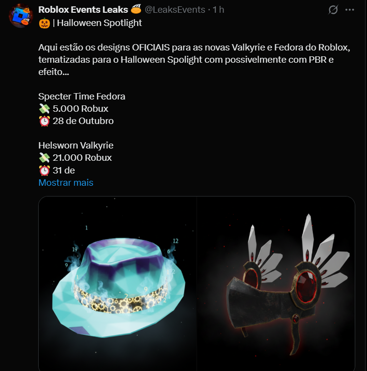 Roblox Events Leaks 🥏 tweet media