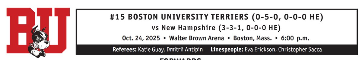 BU Hockey Stats tweet media