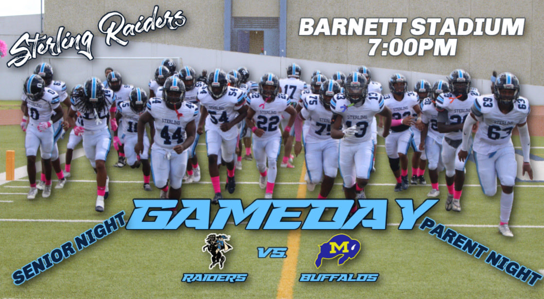 It’s GAME DAY ‼️‼️

🆚 - Milby HS  

📍 Barnett Stadium

🕰 - 7:00 PM 

#ParentNight 
#SeniorNight