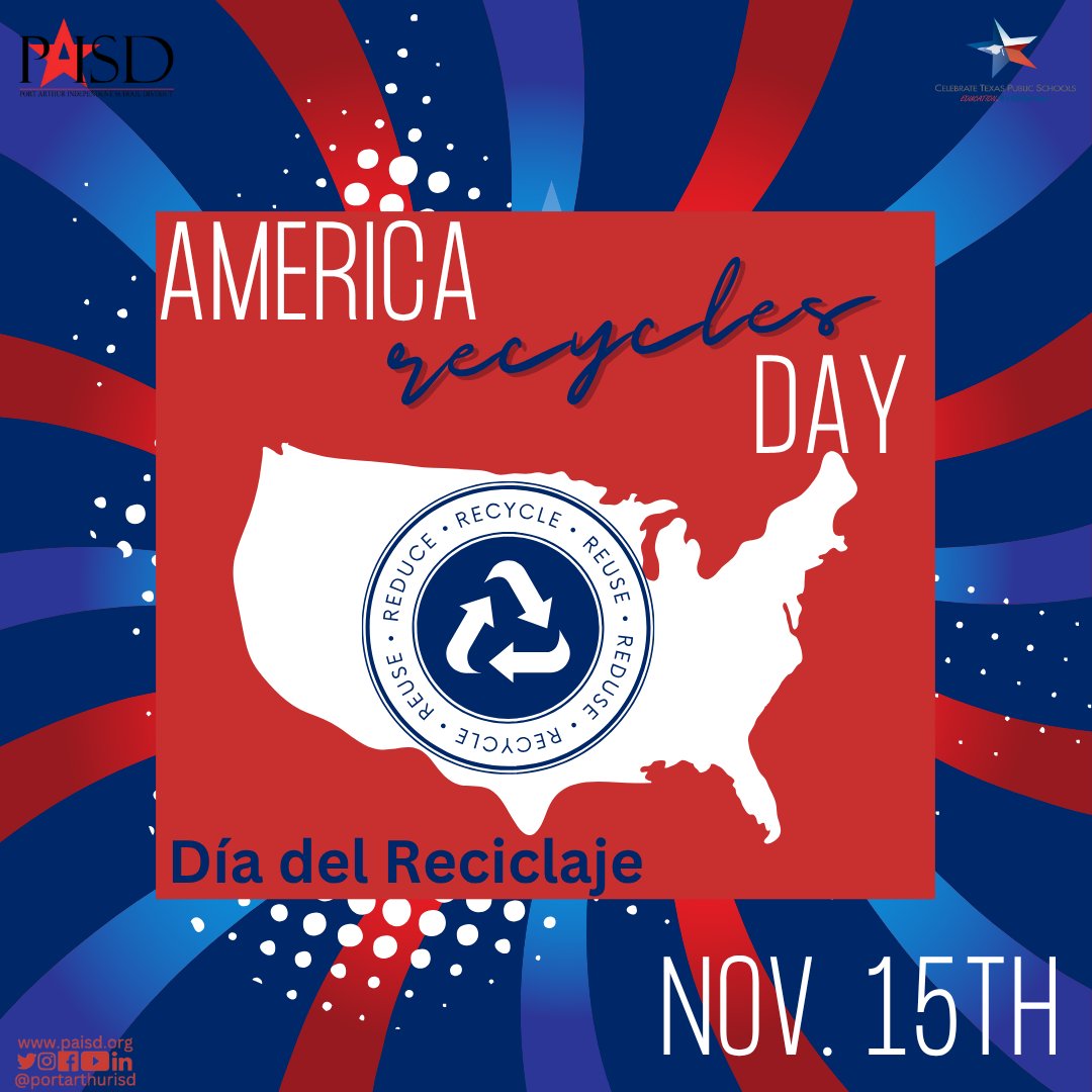 Tomorrow we celebrate America Recycles Day!