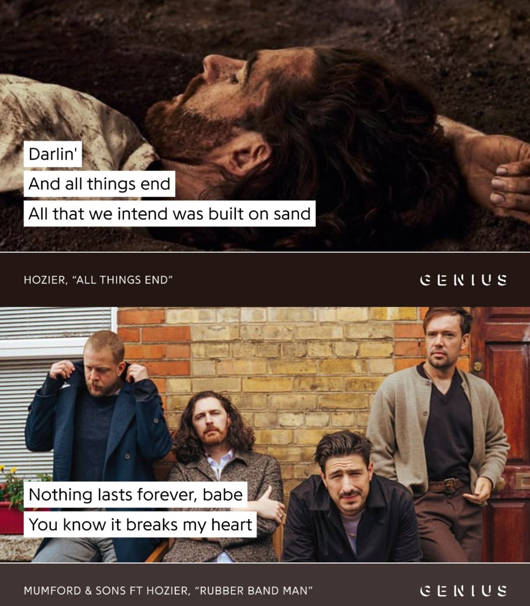 you'll always see him acknowledging the end of everything