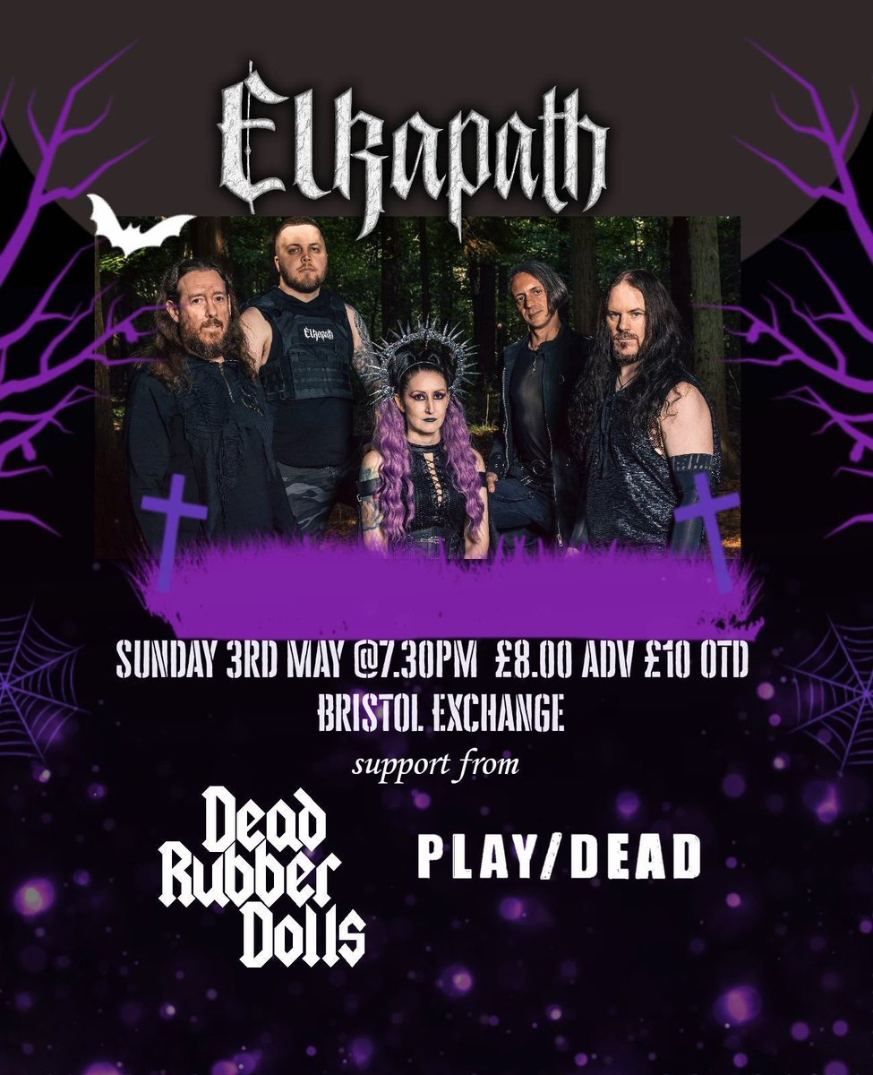 Bristol we are coming for you 3rd may 2026 #bristol #exchange <a href="/exchangebristol/">Exchange Bristol</a> #gigs #gothic #metal #industrial #alternative #rock #electronic #tour #2026