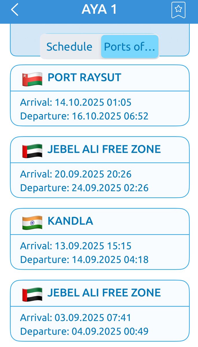 RFNOSBlog's tweet image. Update – Maritime Movement:
Container vessel AYA 1 (IMO 9293557), currently sailing under the flag of Panama, departed Port Raysut, Oman, on 16 October 2025 and is en route to Benghazi, Libya, with an estimated arrival on 29 October 2025. Given Benghazi’s status as a port under…