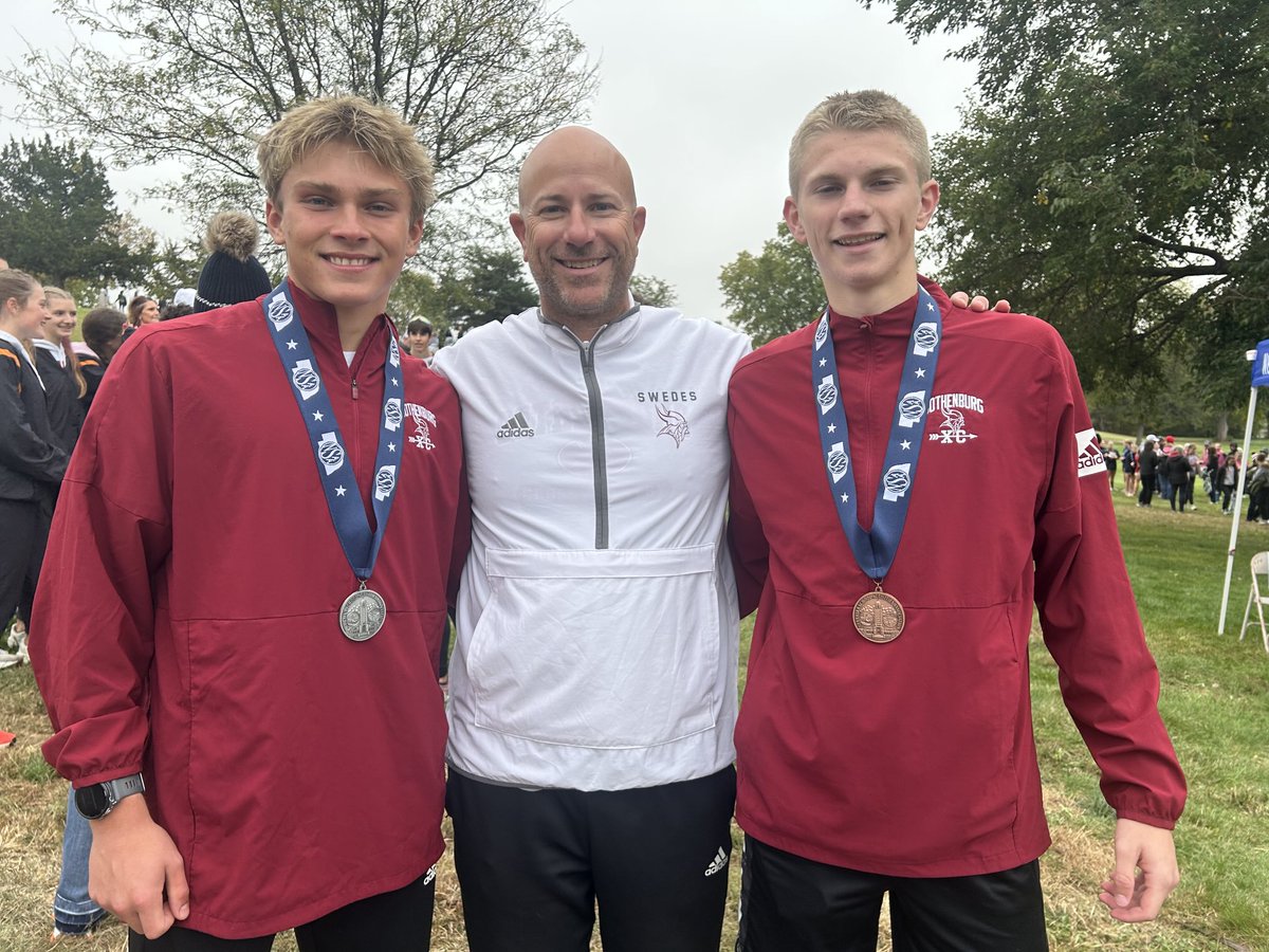 A 2-3 finish from Tyler and Bryson today at the Class C state meet!  They both ran a GREAT race and led their team to a 6th straight top 10 finish by ending 5th as a team!  ⁦<a href="/SwedesAD/">Gothenburg Activities</a>⁩ ⁦<a href="/GBurgSwedes/">Gothenburg Public Schools</a>⁩