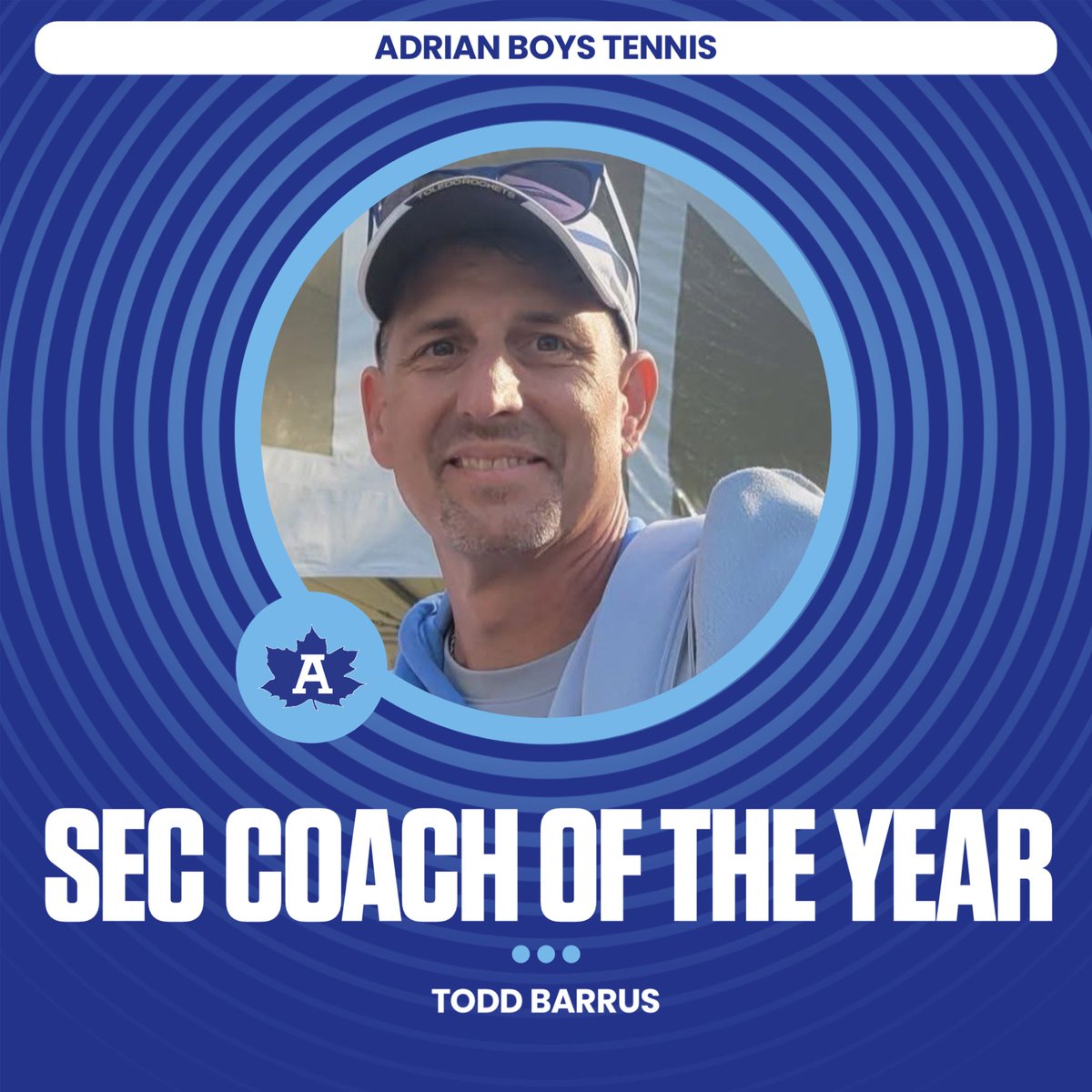 Congrats to our own Todd Barrus on winning SEC Coach of The Year! 🍁🎾