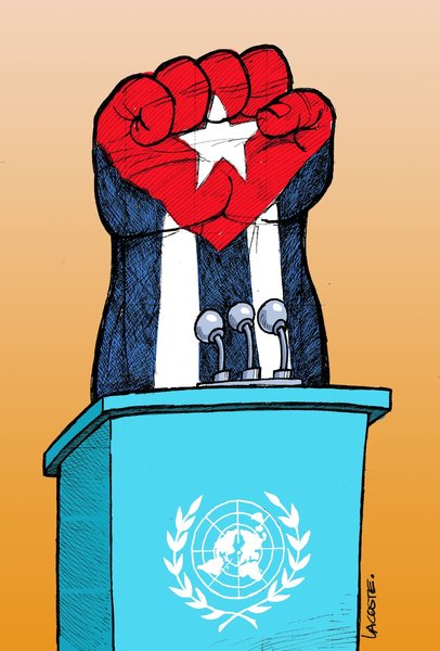 Ya se nota cómo el Gobierno de EEUU teme a lo que ocurrirá: el rechazo de la abrumadora mayoría de la comunidad internacional a su política genocida y de asfixia económica contra #Cuba.
Somos un pueblo que resiste y lucha cada día contra este  bloqueo cruel, pero:
#CubaEstáFirme