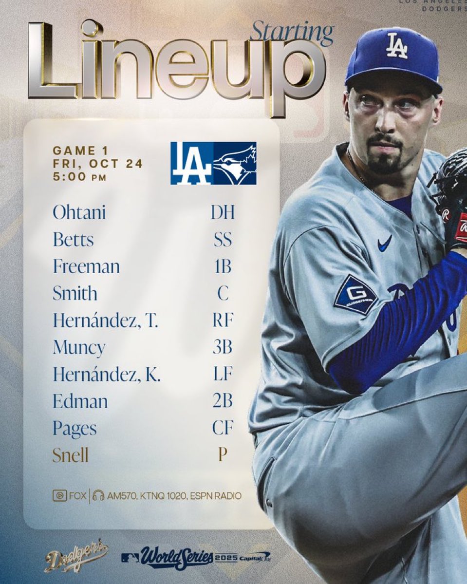 fiebrucesrs's tweet image. ¡Así salen los Dodgers!
#WorldSeries x #FiebrucesRS