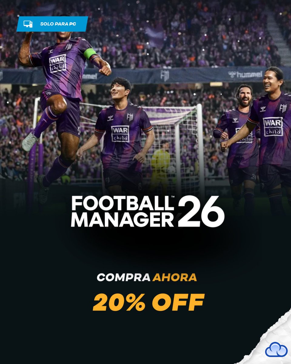 ¡Aprovecha ahora el acceso anticipado! ¡Juega ya! 🎮🔥 😱

¡Súper descuento para Football Manager 2026! 😱

¡Aprovecha un súper descuento del 20% OFF!

¡Por tiempo LIMITADO! - ow.ly/9IQ350XhPUW