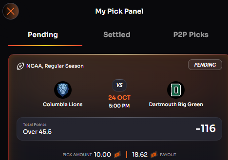 LocksAllDay's tweet photo. Rebet only let me put 10 bucks on it but this line is literally the exact same odds for over 46 on their site... https://t.co/k9zanhRaIA