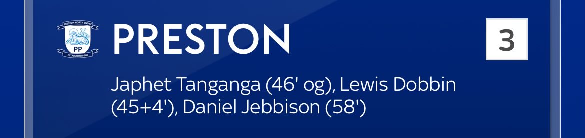 When a 49th minute goal (45+4) is scored before a 46th minute goal