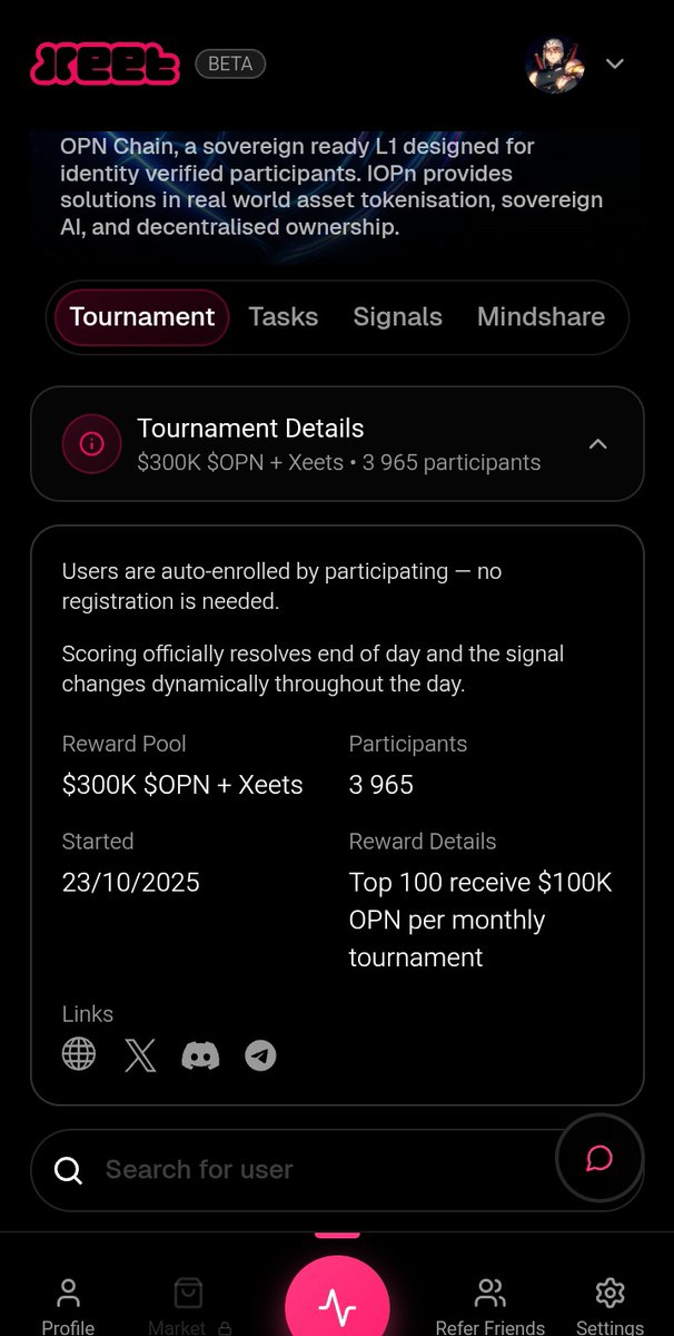 seriously, i prefer to devote my time to three projects on the @Xeetdotai side rather than chasing something that will never happen.

a project that only rewards the top100, there is no point going there 48 hours before the tge, you will never be in the ranking.

i've been