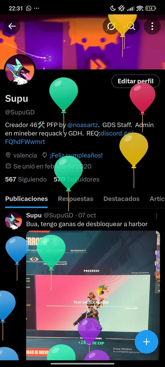 SupuGD's tweet image. Un poco tarde pero ola