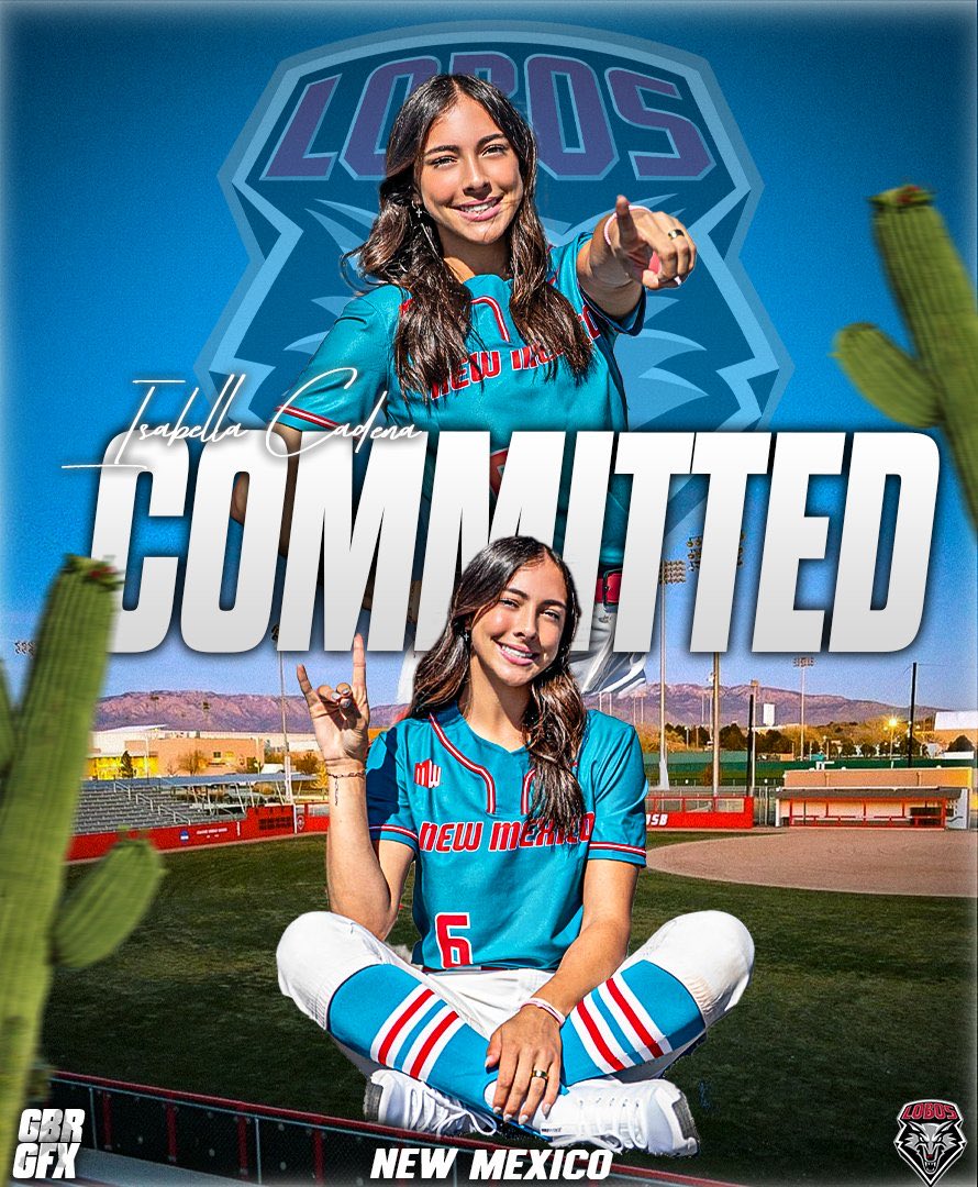 One last post to share in my excitement to be officially committed to <a href="/UNMLoboSB/">UNM Softball</a>! Thank you <a href="/gbrgfx/">GBRGFX</a> for the work on this. Lobos country, I’m coming for you! #WoofWoofWoof