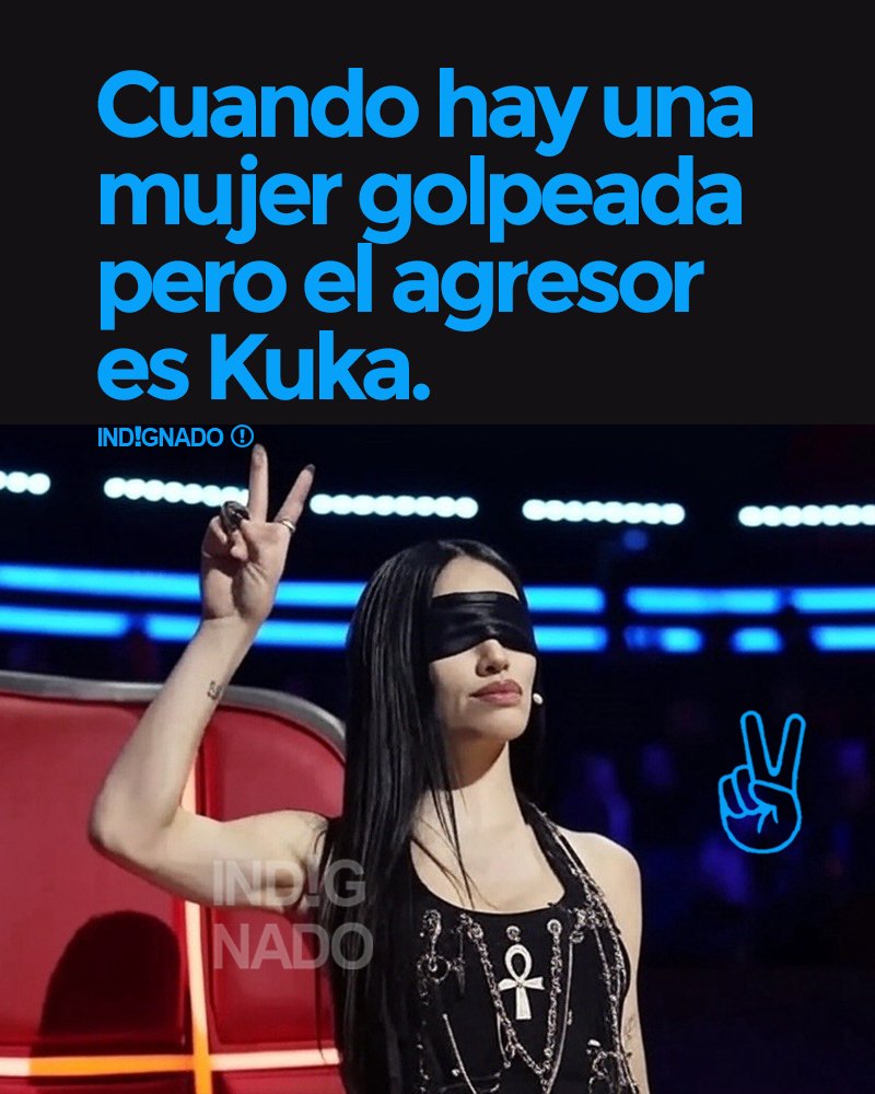 Lali cuando hay una mujer golpeada pero el agresor es Kuka. ✌️