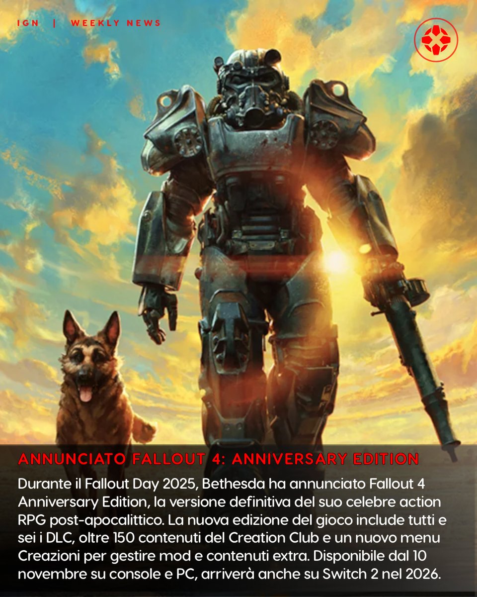IGN Italia (@ignitalia) on Twitter photo Tutte gli annunci dal #FalloutDay: novità per Fallout 76, Fallout 4 Anniversary Edition e altro ancora. it.ign.com/fallout-4/2215… Tutte gli annunci dal #FalloutDay: novità per Fallout 76, Fallout 4 Anniversary Edition e altro ancora. it.ign.com/fallout-4/2215…