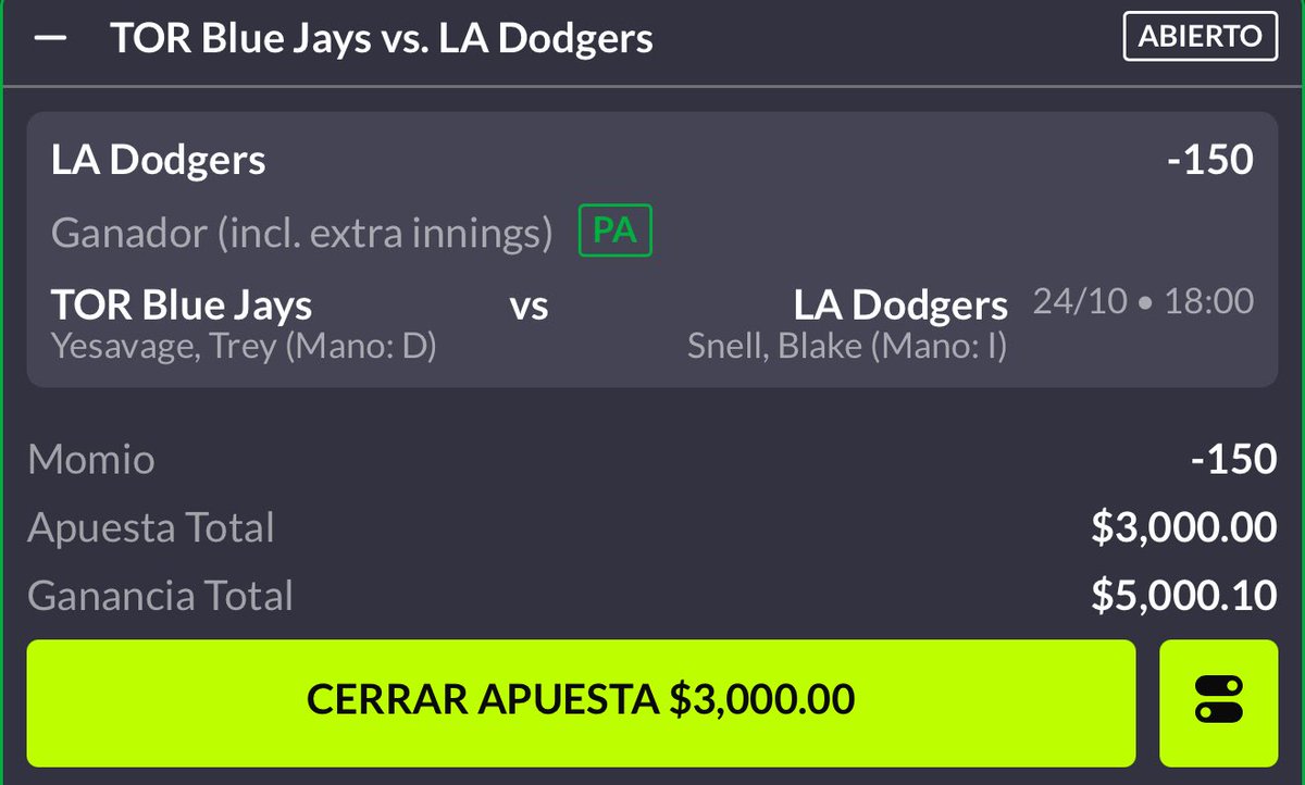 hugowx_'s tweet image. Paso 2. Reto $1,600 a $100,000🪜

Seguimos con este reto grandee vamos con la #Postseason 

Deja un ❤️ de la suerteee