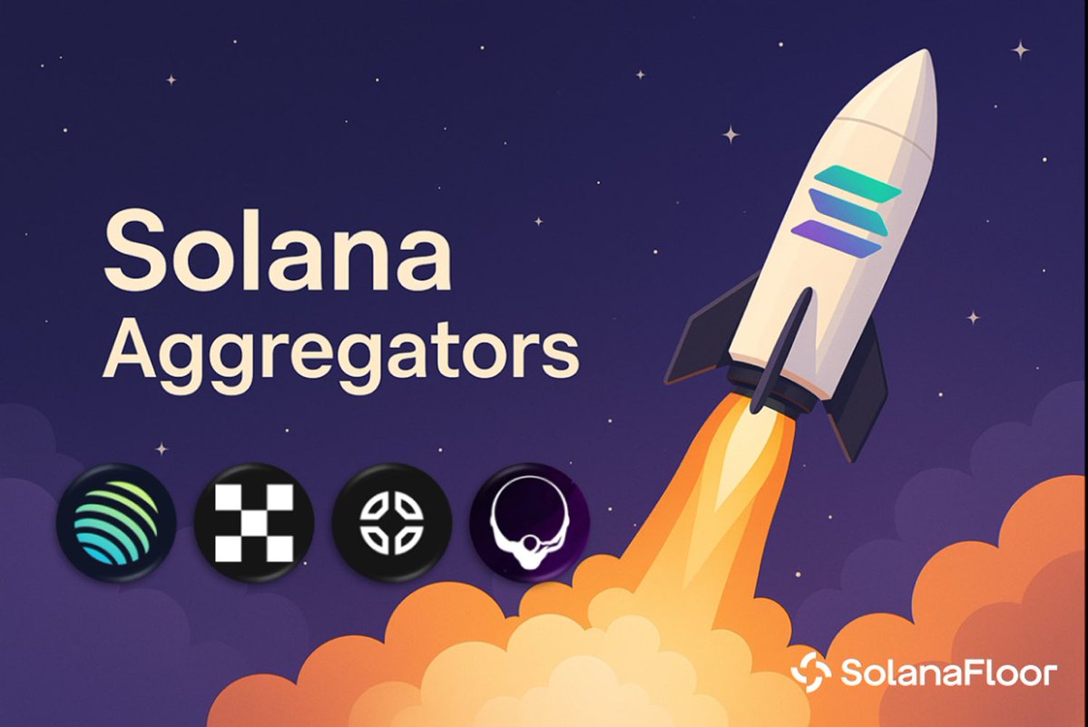 Solana 聚合器大战升级——主贴指出 DFlowProtocol 指责 Titan_Exchange 存在报价偏向问题，局面变得混乱；Jupiter、Orca、Raydium 和 Phoenix 图标像火箭一样起飞